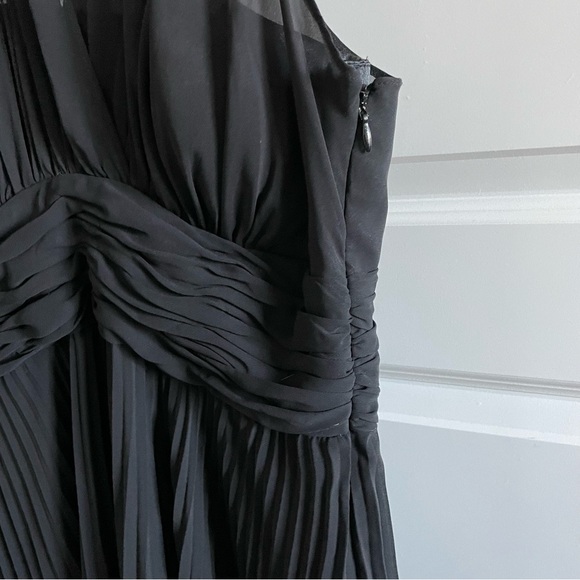 Evan Picone Evening Cocktail Pleated Dress Size 8 Petite - Picture 6 of 8